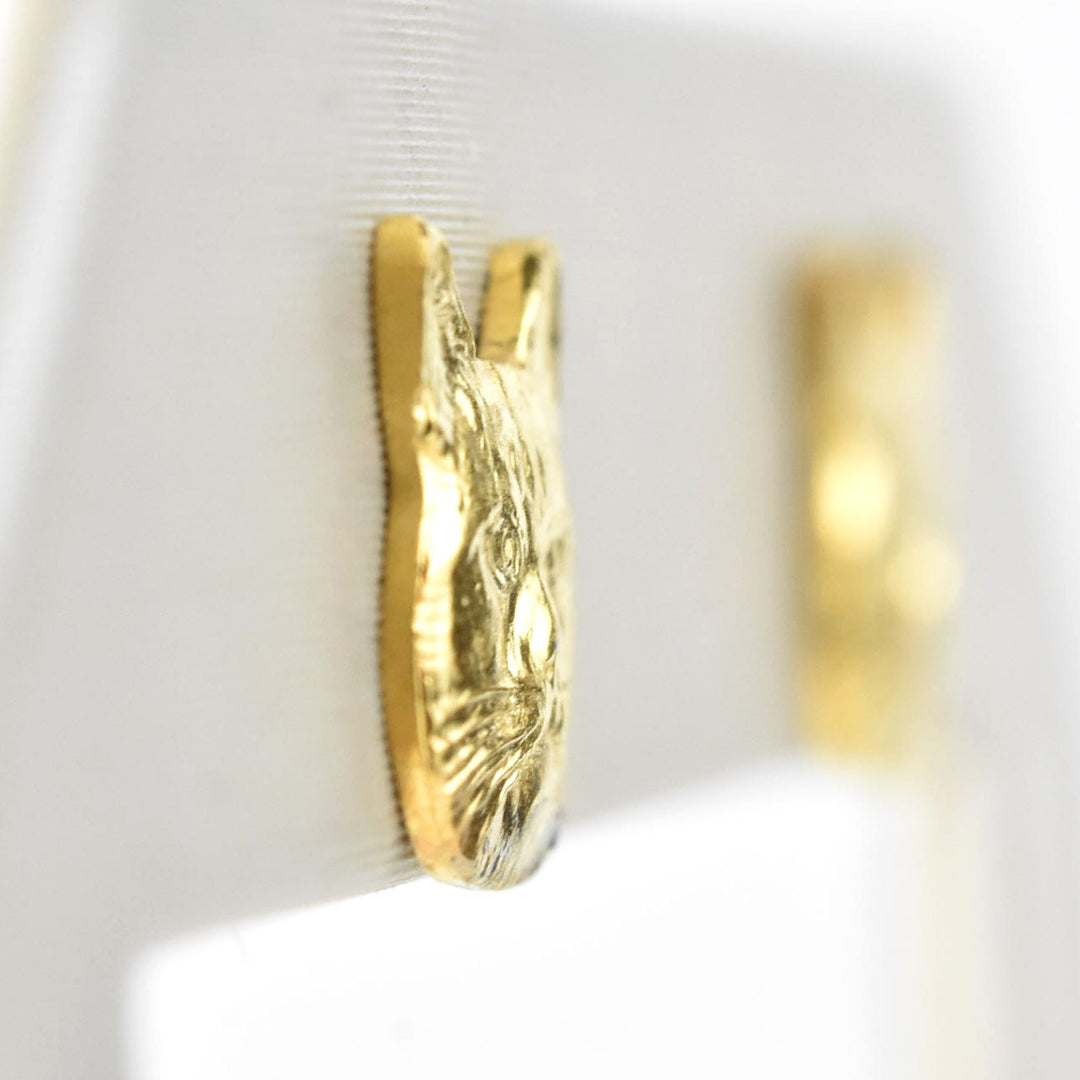 Serious Cat Studs - Goldmakers Fine Jewelry