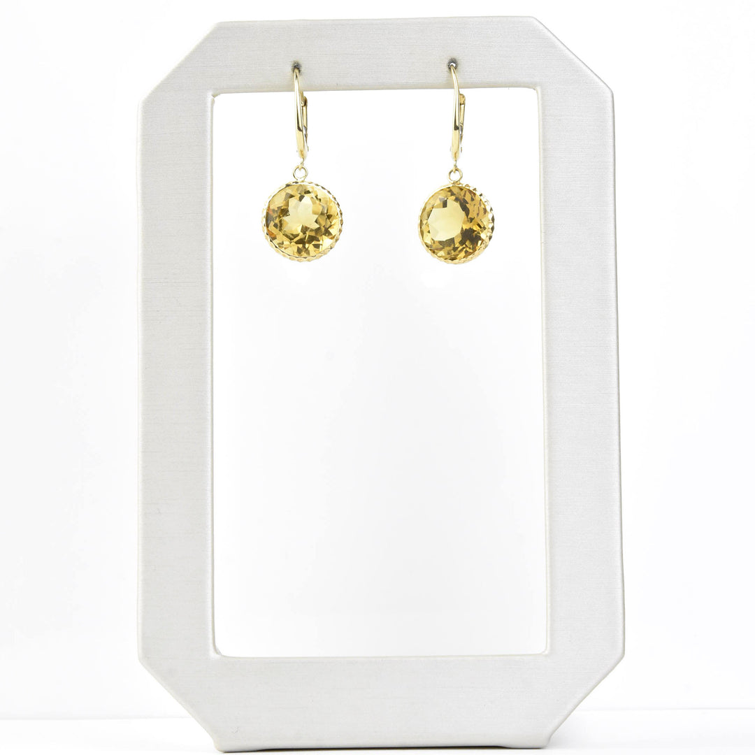 Pools of Light Earrings in 14k Yellow Gold - Goldmakers Fine Jewelry