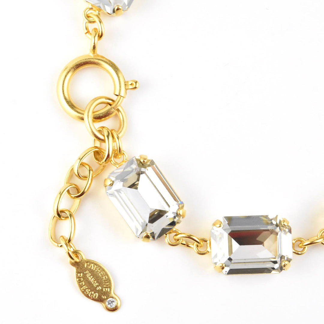 Emerald Cut Crystal Bracelet - Goldmakers Fine Jewelry