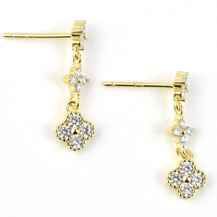 Small Triple Drop Earrings - Goldmakers Fine Jewelry
