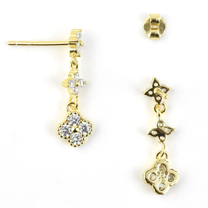 Small Triple Drop Earrings - Goldmakers Fine Jewelry