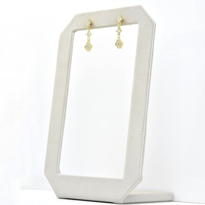 Small Triple Drop Earrings - Goldmakers Fine Jewelry