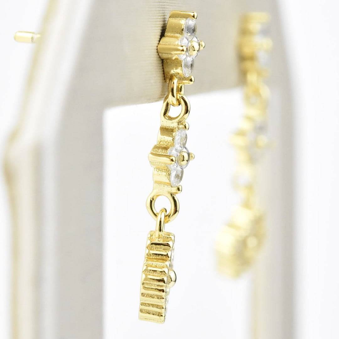 Small Triple Drop Earrings - Goldmakers Fine Jewelry