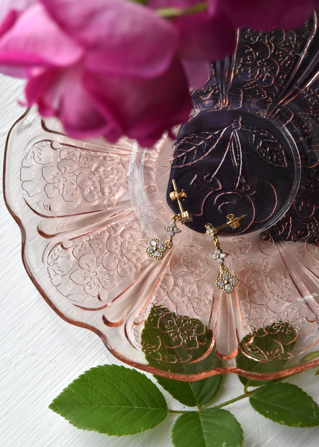 Small Triple Drop Earrings - Goldmakers Fine Jewelry