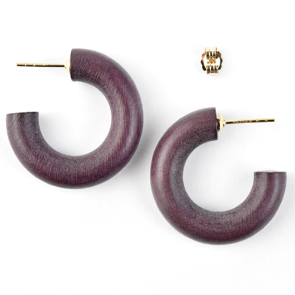 Cocoa Mini Hoop - Goldmakers Fine Jewelry