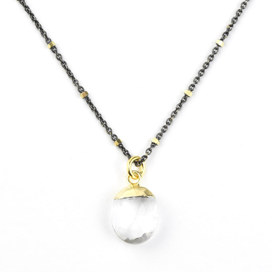 Crystal Quartz Necklace - Goldmakers Fine Jewelry