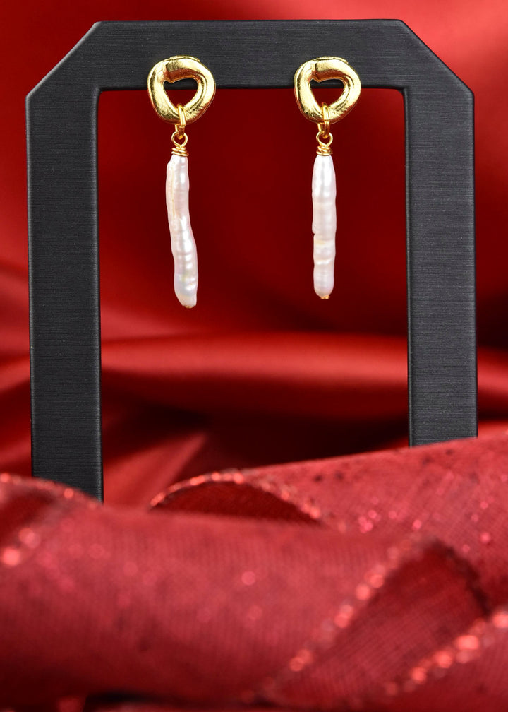 Cycles Earrings with Pearls - Goldmakers Fine Jewelry