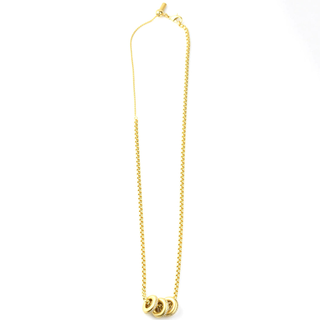 Dauphine Pave Pendant Necklace - Goldmakers Fine Jewelry