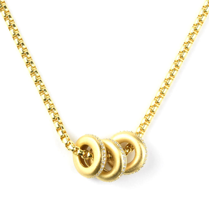 Dauphine Pave Pendant Necklace - Goldmakers Fine Jewelry