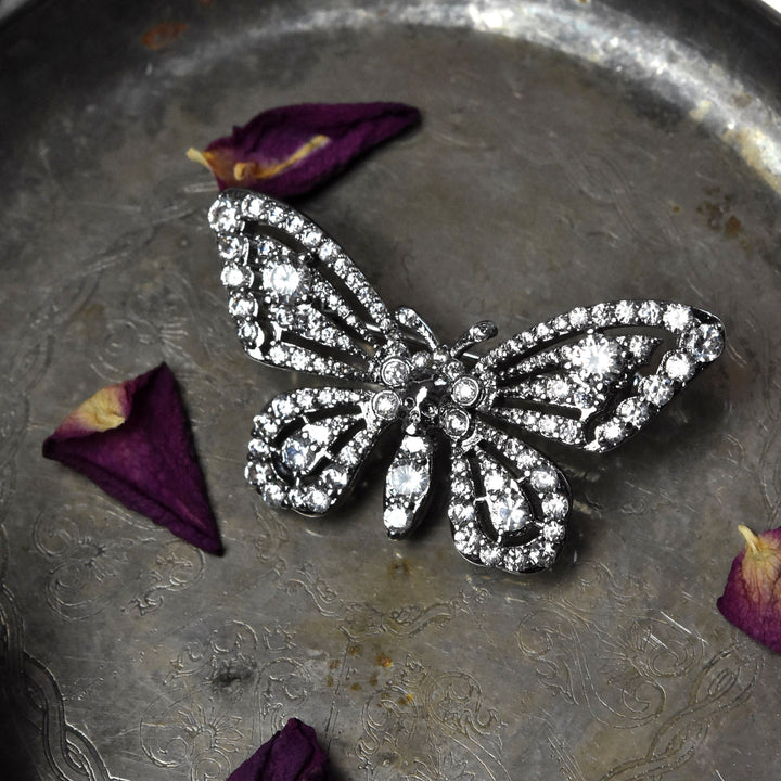 Victorian Death Moth Pin - Goldmakers Fine Jewelry