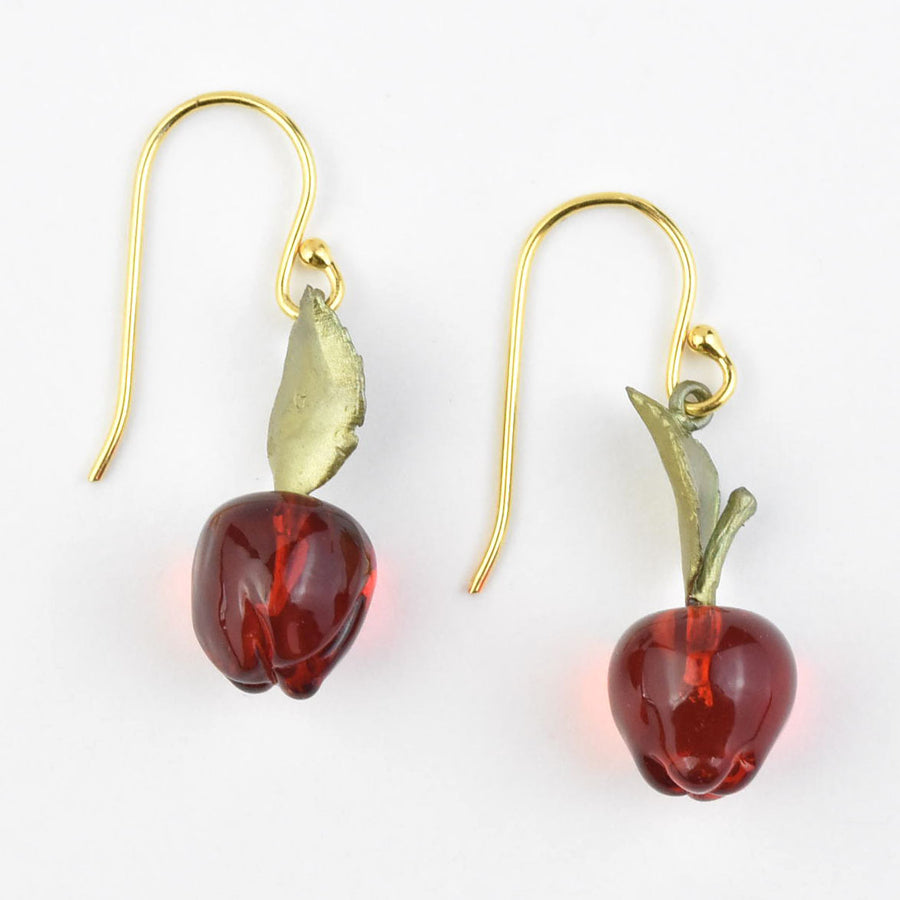Delicious Apple Earrings - Goldmakers Fine Jewelry