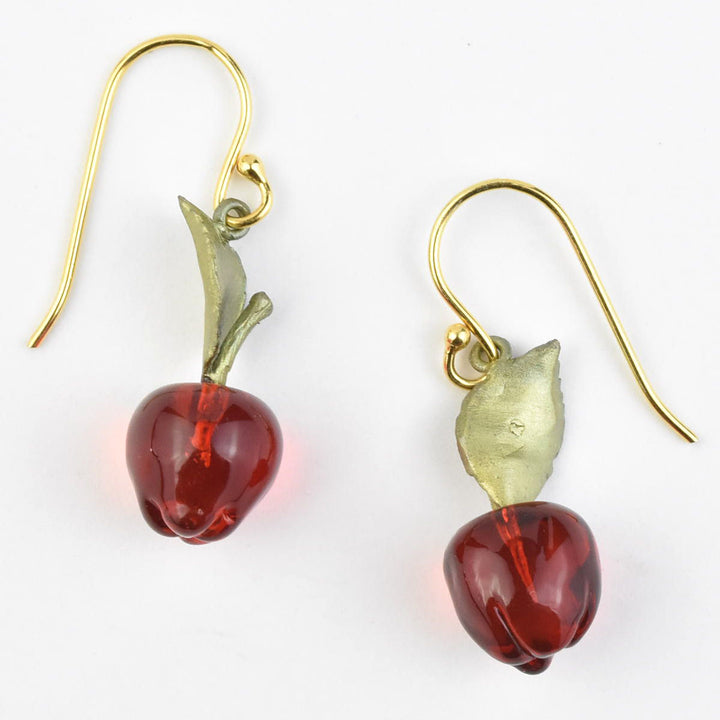Delicious Apple Earrings - Goldmakers Fine Jewelry
