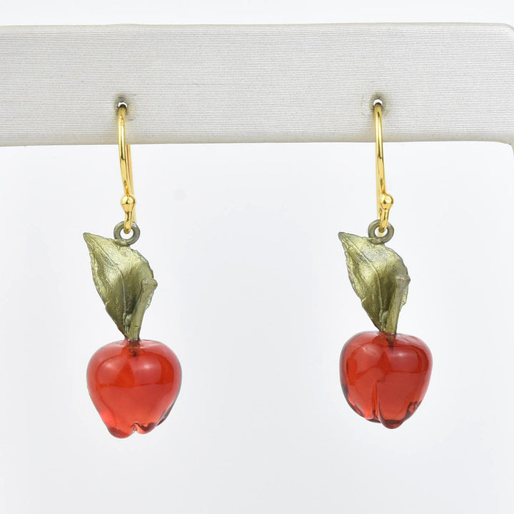 Delicious Apple Earrings - Goldmakers Fine Jewelry