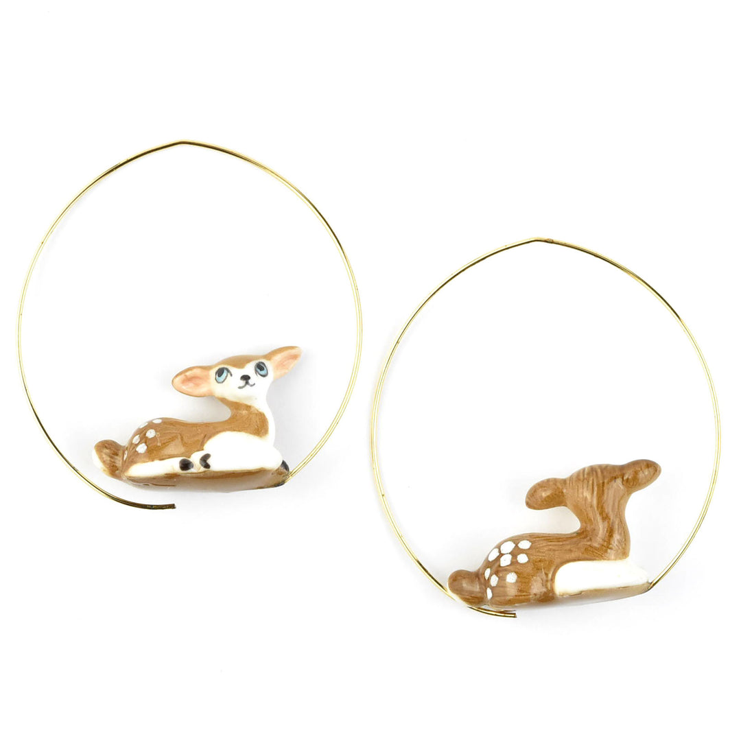 Doe Hoop Earrings - Goldmakers Fine Jewelry