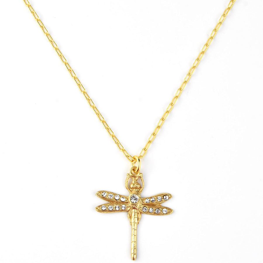 Mini Dragonfly Necklace - Goldmakers Fine Jewelry
