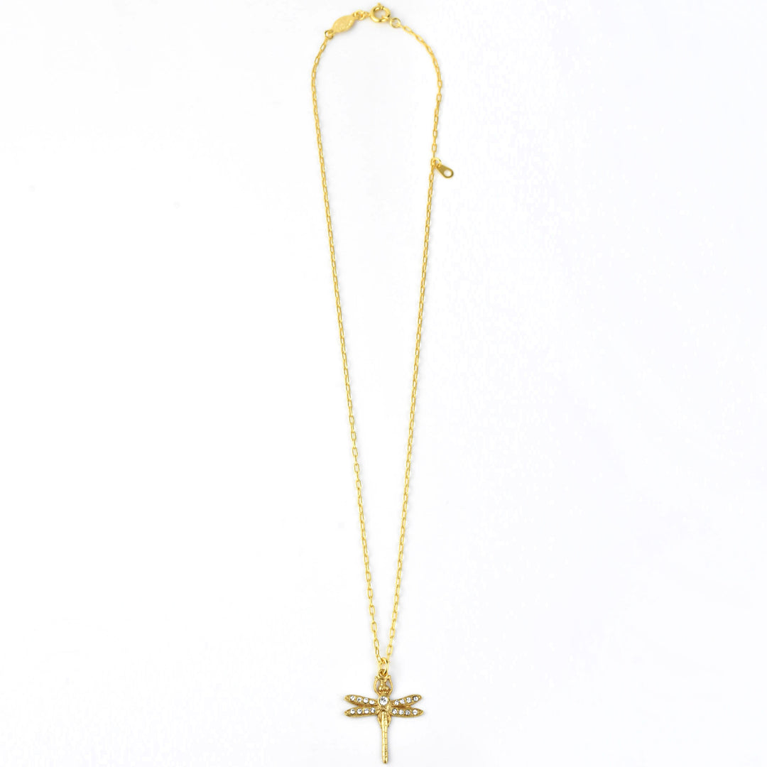 Mini Dragonfly Necklace - Goldmakers Fine Jewelry