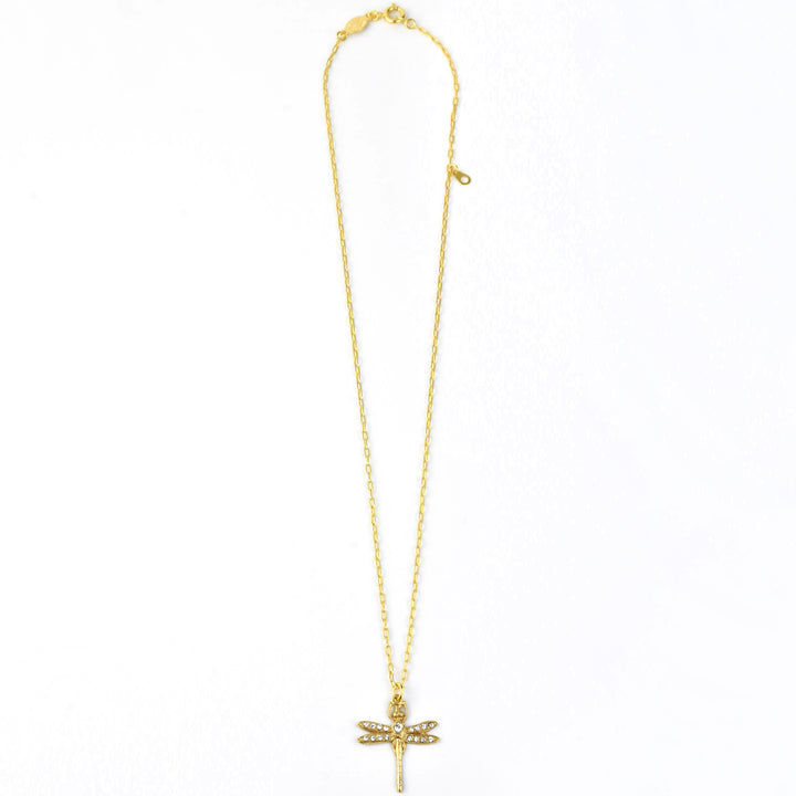 Mini Dragonfly Necklace - Goldmakers Fine Jewelry