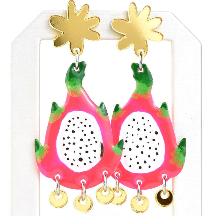 Dragonfruit Earrings - Goldmakers Fine Jewelry