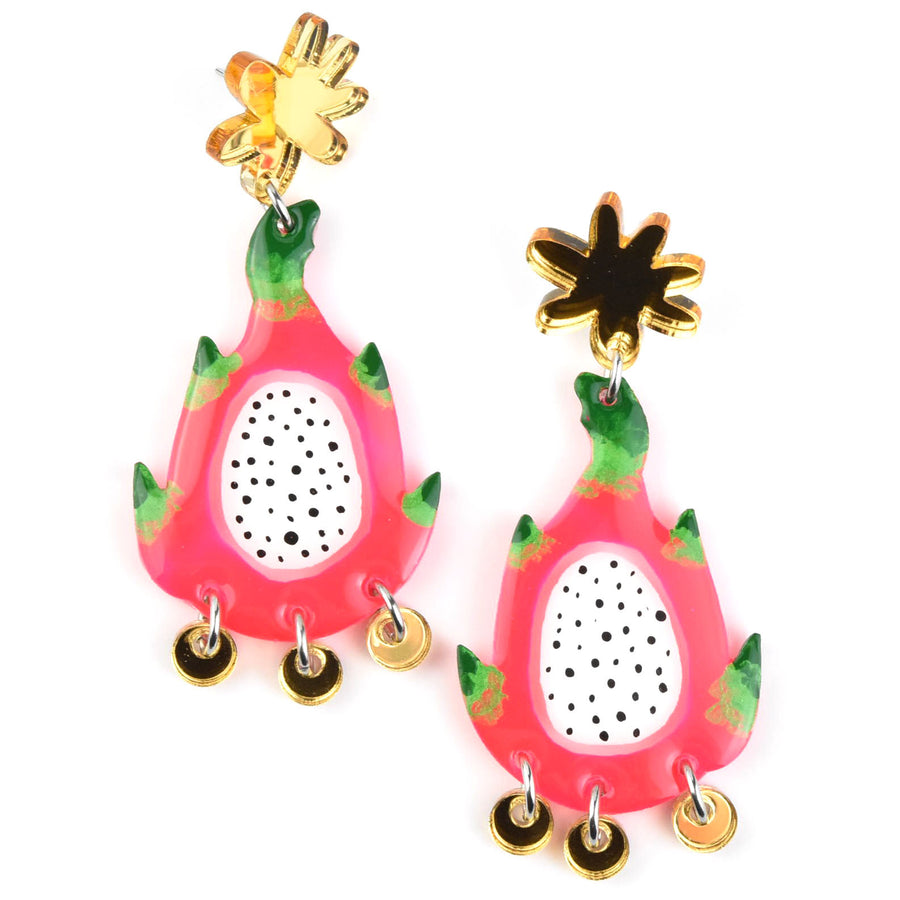 Dragonfruit Earrings - Goldmakers Fine Jewelry
