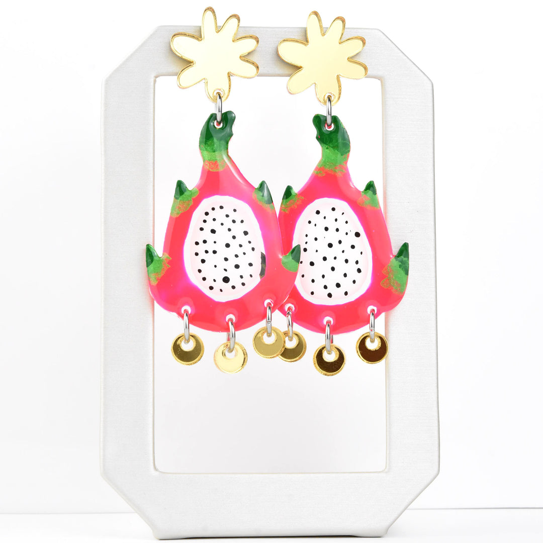 Dragonfruit Earrings - Goldmakers Fine Jewelry
