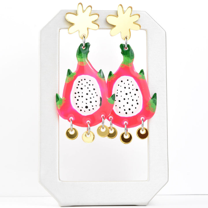 Dragonfruit Earrings - Goldmakers Fine Jewelry