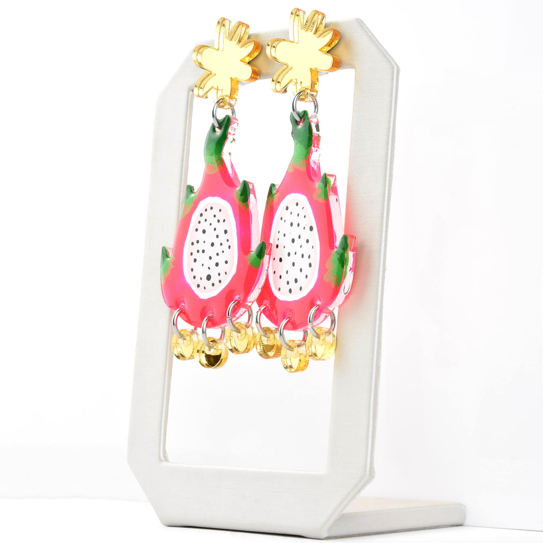 Dragonfruit Earrings - Goldmakers Fine Jewelry
