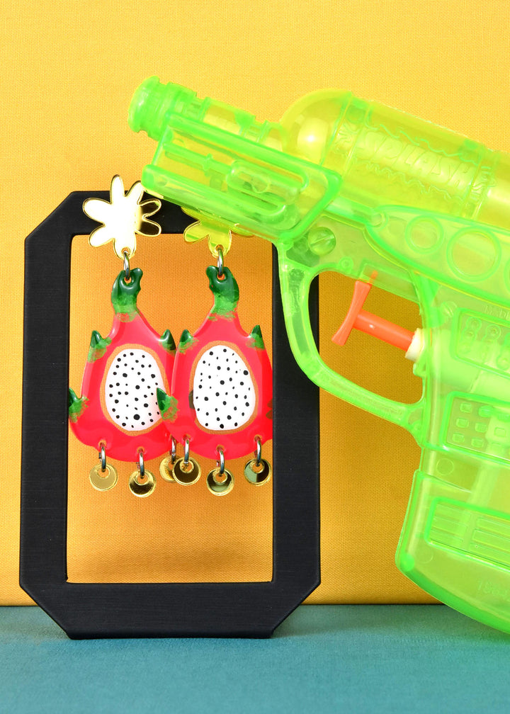 Dragonfruit Earrings - Goldmakers Fine Jewelry