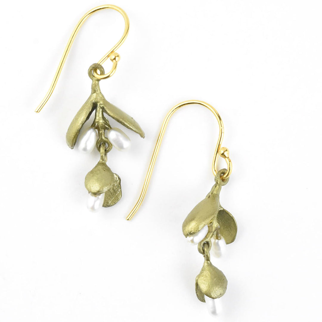 Small Eucalyptus Seed Earrings - Goldmakers Fine Jewelry