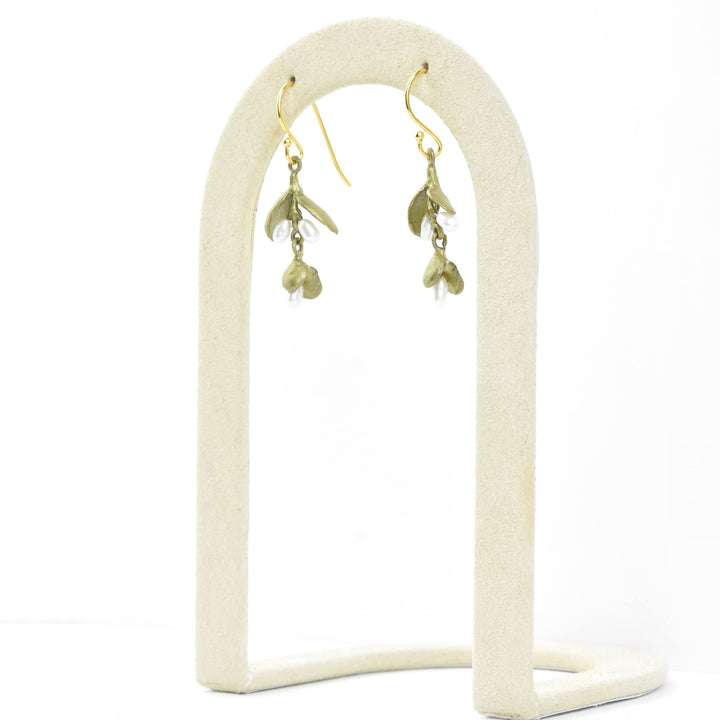 Small Eucalyptus Seed Earrings - Goldmakers Fine Jewelry