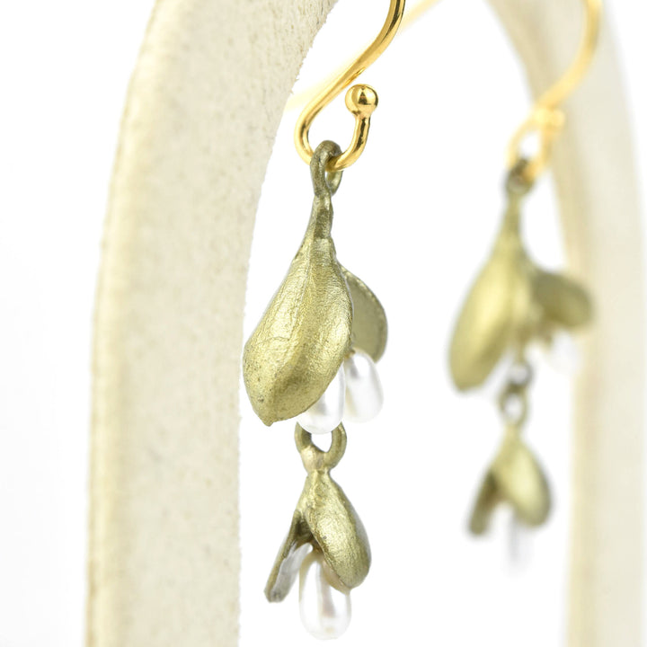 Small Eucalyptus Seed Earrings - Goldmakers Fine Jewelry