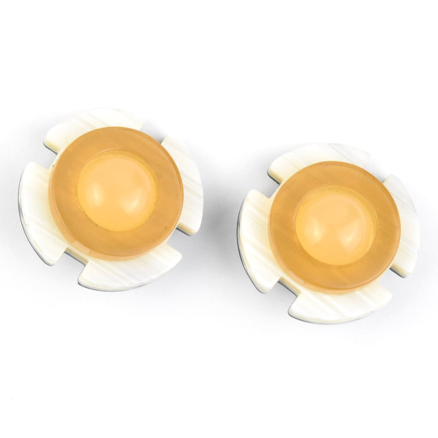 Supernova Flora Clip-On Studs - Goldmakers Fine Jewelry