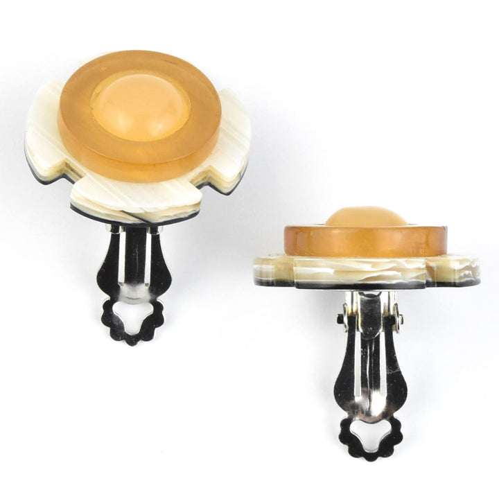 Supernova Flora Clip-On Studs - Goldmakers Fine Jewelry