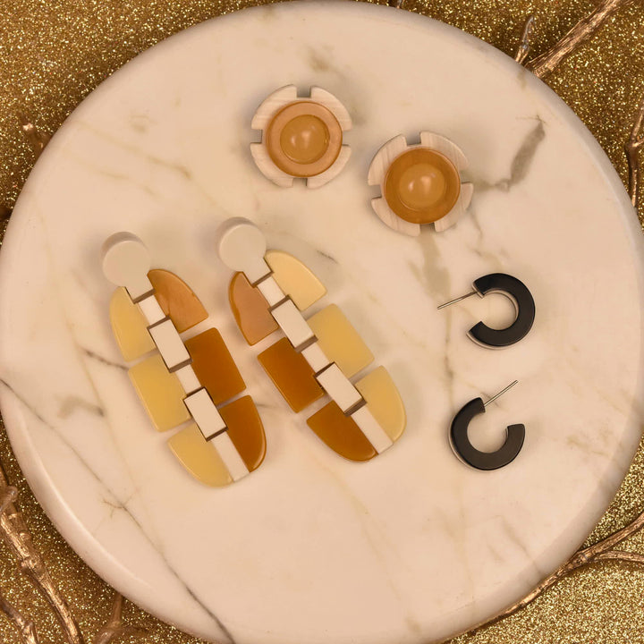 Panorama Link Earrings - Goldmakers Fine Jewelry