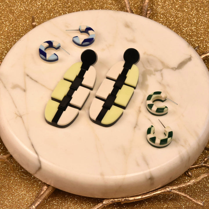 Panorama Link Earrings - Goldmakers Fine Jewelry