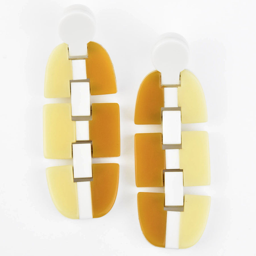 Panorama Link Earrings - Goldmakers Fine Jewelry