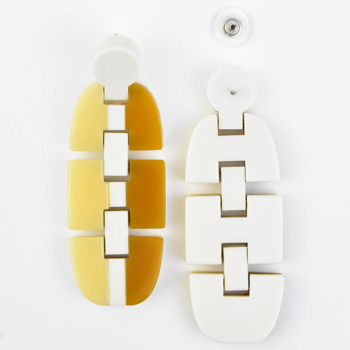 Panorama Link Earrings - Goldmakers Fine Jewelry