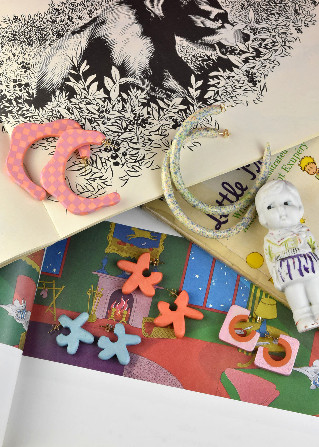 Tangerine Floret Hoop - Goldmakers Fine Jewelry