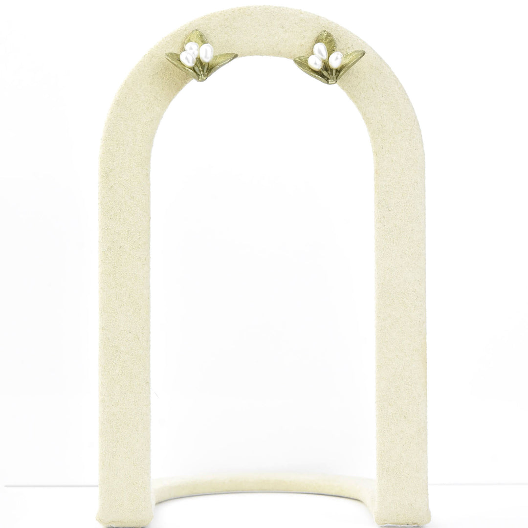 Spring Vine Pearl Studs - Goldmakers Fine Jewelry