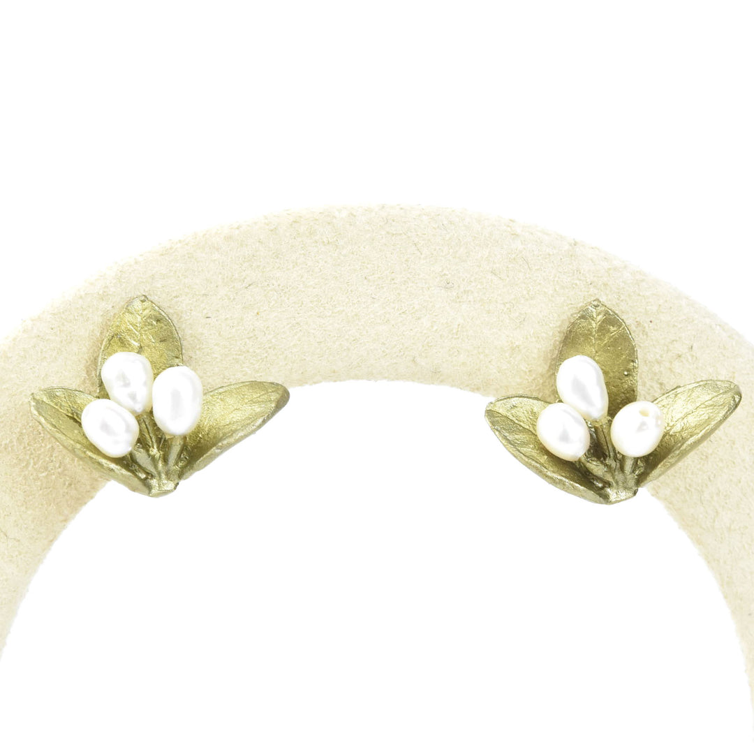 Spring Vine Pearl Studs - Goldmakers Fine Jewelry
