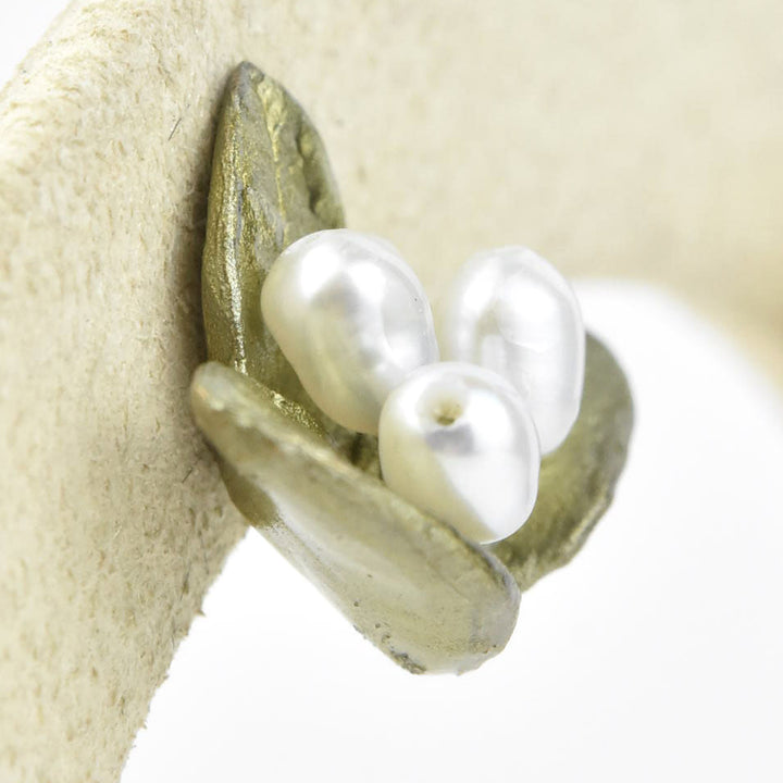 Spring Vine Pearl Studs - Goldmakers Fine Jewelry