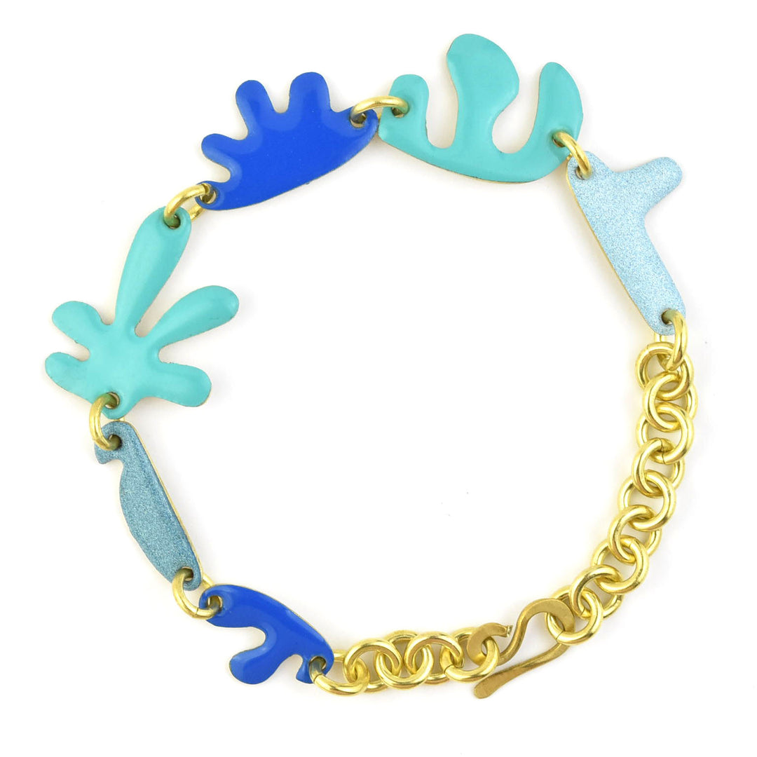 Shapes in a Line Bracelet - Goldmakers Fine Jewelry