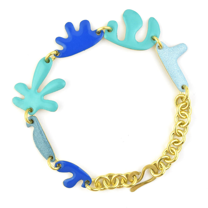 Shapes in a Line Bracelet - Goldmakers Fine Jewelry