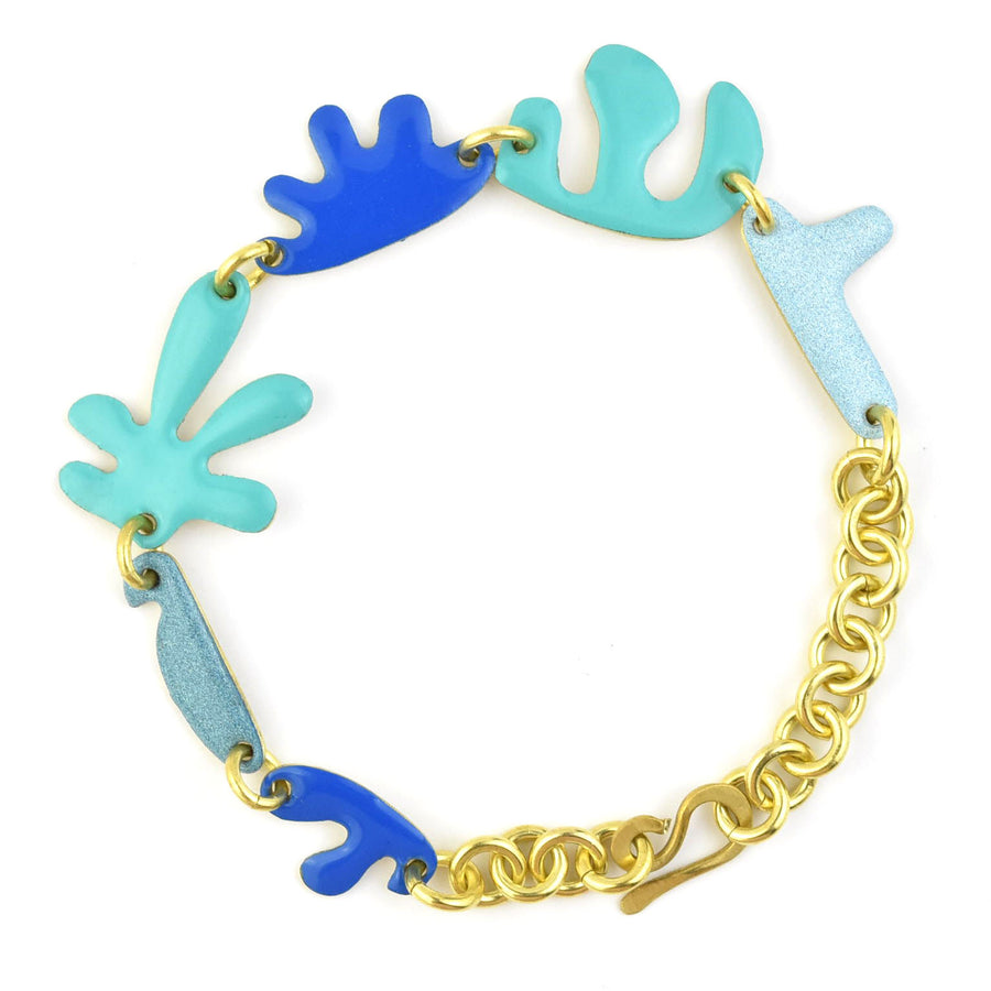 Shapes in a Line Bracelet - Goldmakers Fine Jewelry