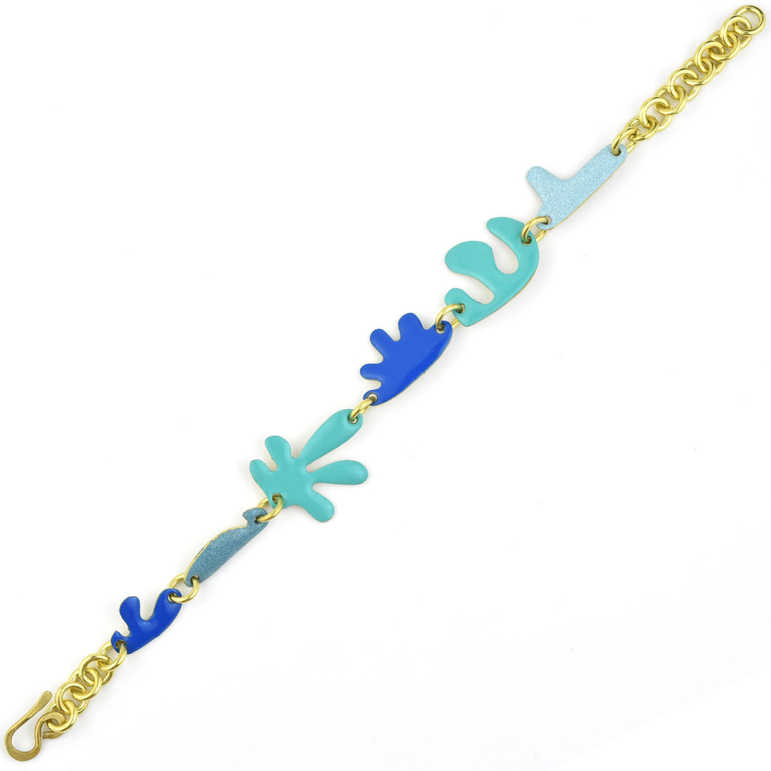 Shapes in a Line Bracelet - Goldmakers Fine Jewelry