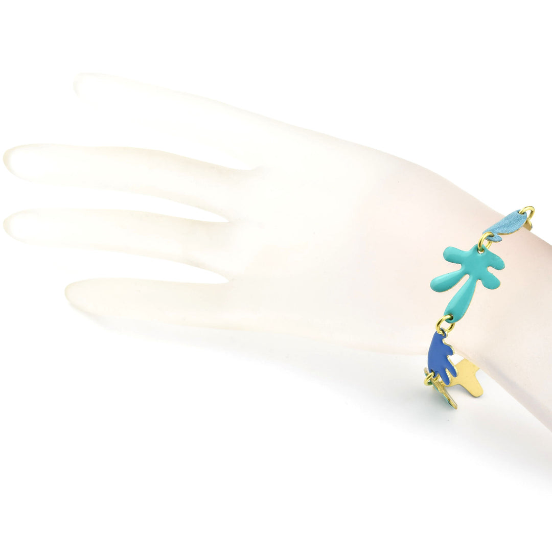 Shapes in a Line Bracelet - Goldmakers Fine Jewelry