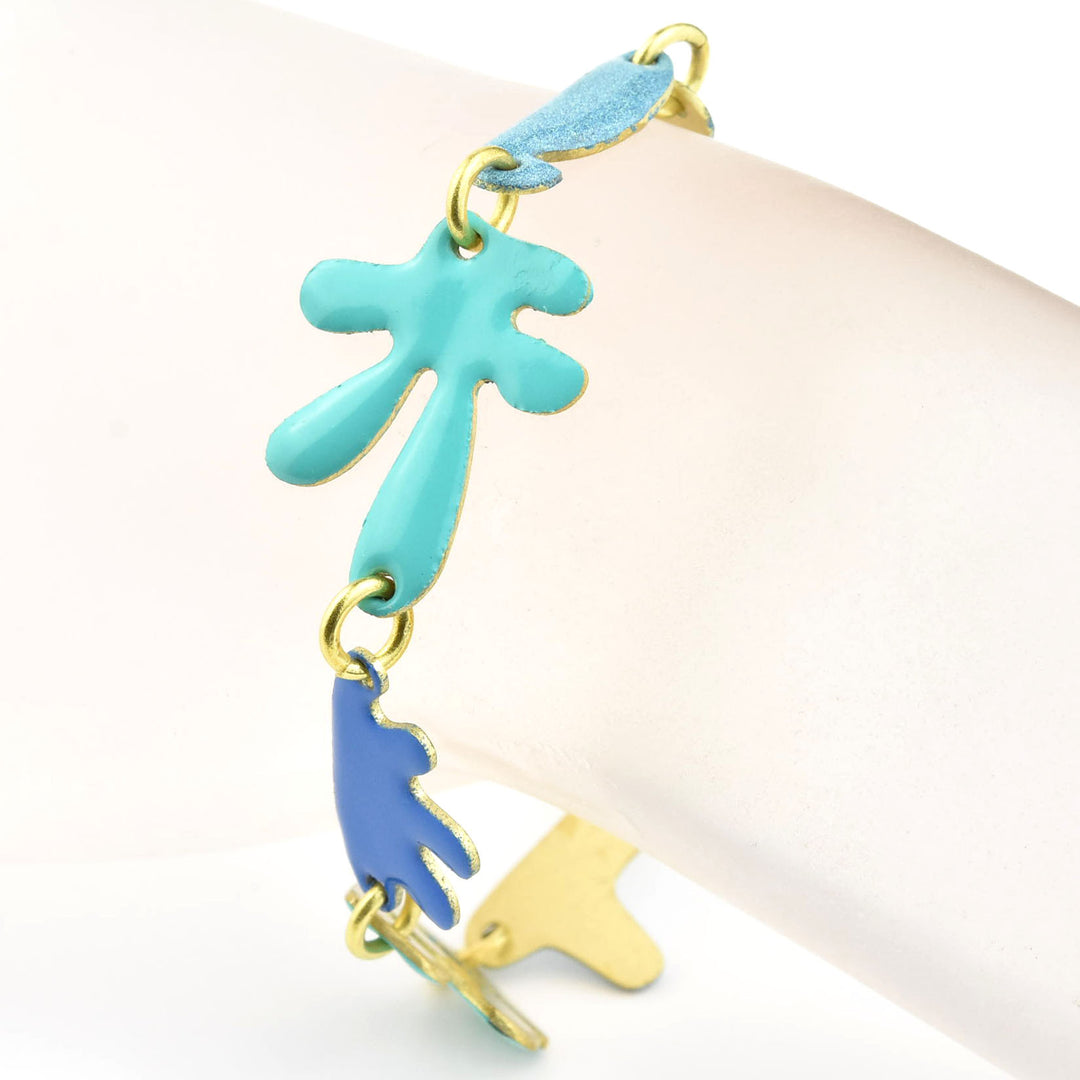 Shapes in a Line Bracelet - Goldmakers Fine Jewelry