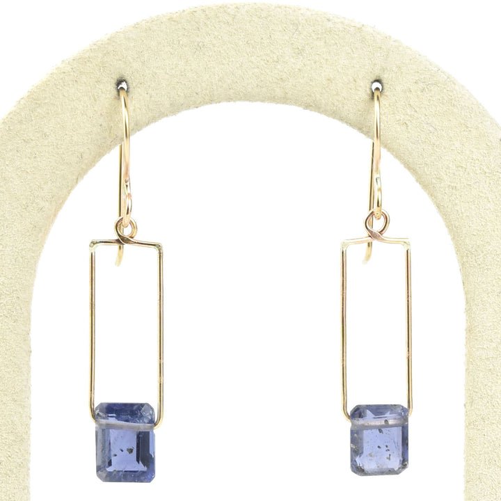 Iolite Wire Dangles