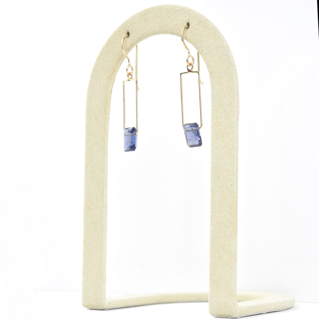 Iolite Wire Dangles