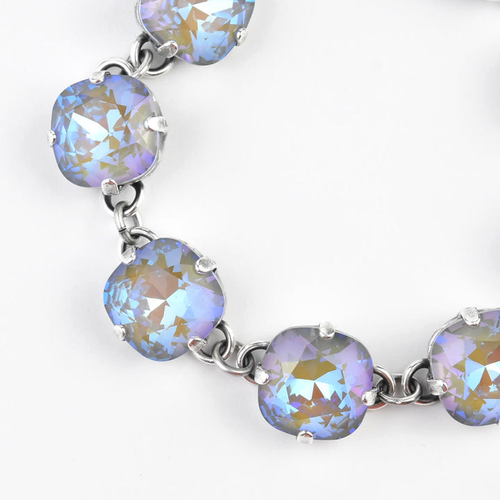 Oversize Crystal Bracelet in Silver Plate - Goldmakers Fine Jewelry
