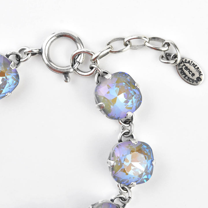 Oversize Crystal Bracelet in Silver Plate - Goldmakers Fine Jewelry